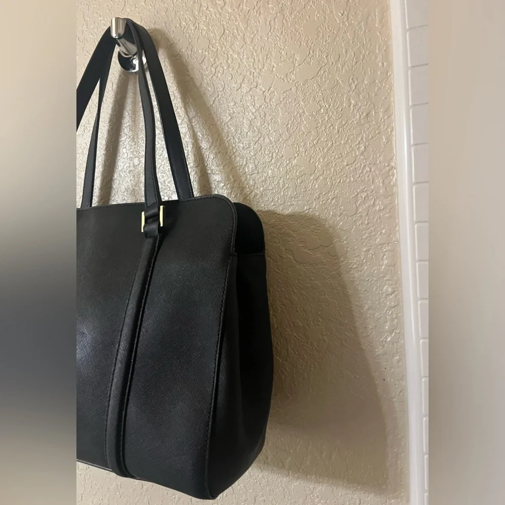 VINTAGE Kate Spade Newbury Lane Miles Black Saffiano Leather Tote Shoulder Bag
